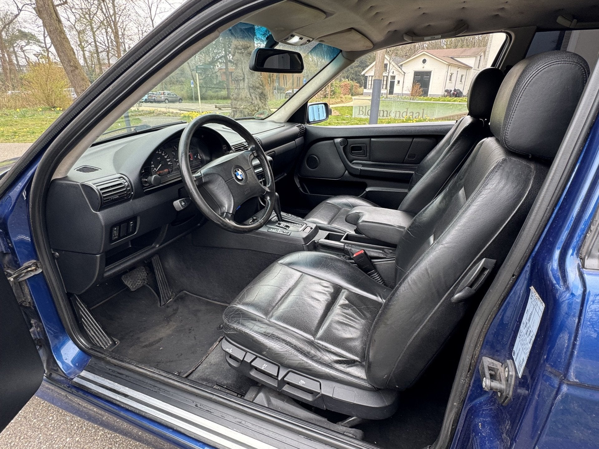 BMW 3 Serie 316i E36 COMPACT AUT AIRCO, MOOI LEDER !, Automaat, Achterwielaandrijving, Blauw, Leder