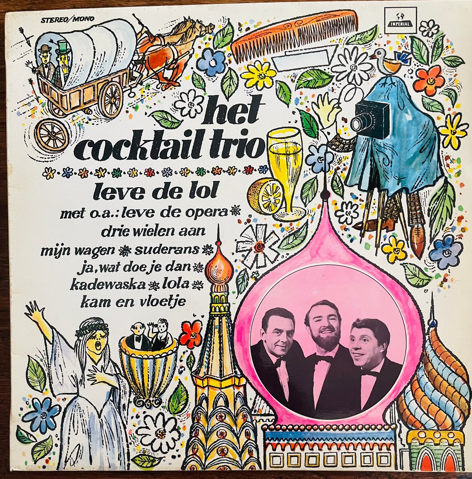 Lp Cocktail Trio jaren 60 Leve De Lol, Cd's en Dvd's, Vinyl | Nederlandstalig, LP, Ophalen of Verzenden, Zo goed als nieuw, Levenslied of Smartlap