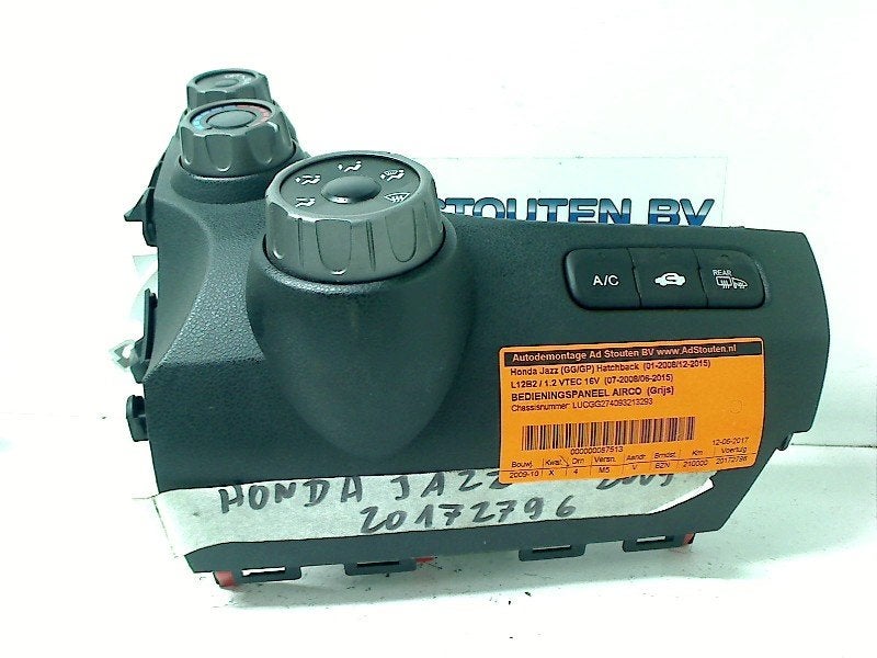 Bedieningspaneel Airco Honda Jazz (GE6/GE8/GG/GP) 2009, Honda, Gebruikt, Hanauer Landstraße  222-224, Frankfurt am Main 60314, , Duitsland