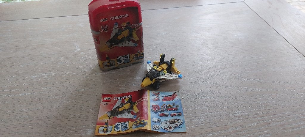 Lego Creator 3 in 1 vliegtuig 31001, Kinderen en Baby's, Inclusief instructies, Gebruikt, Lego, Ophalen of Verzenden