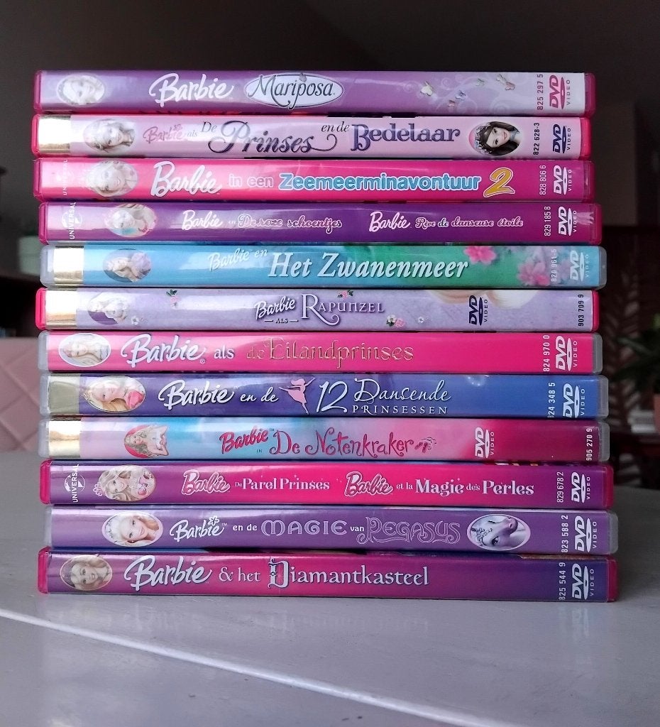 Collectie Barbie films (12 dvd's), Animatie, Alle leeftijden, Ophalen of Verzenden, Engels