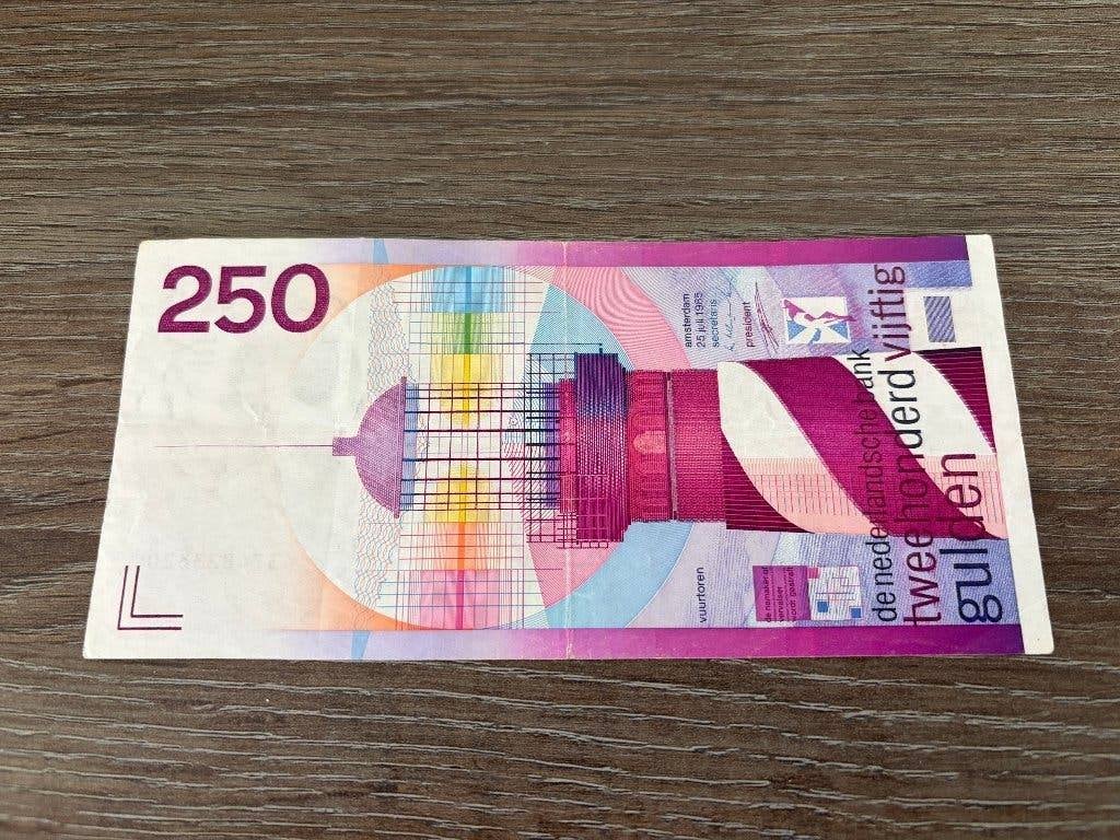 Biljet 250 gulden Vuurtoren, 1985, Ophalen of Verzenden, 250 gulden