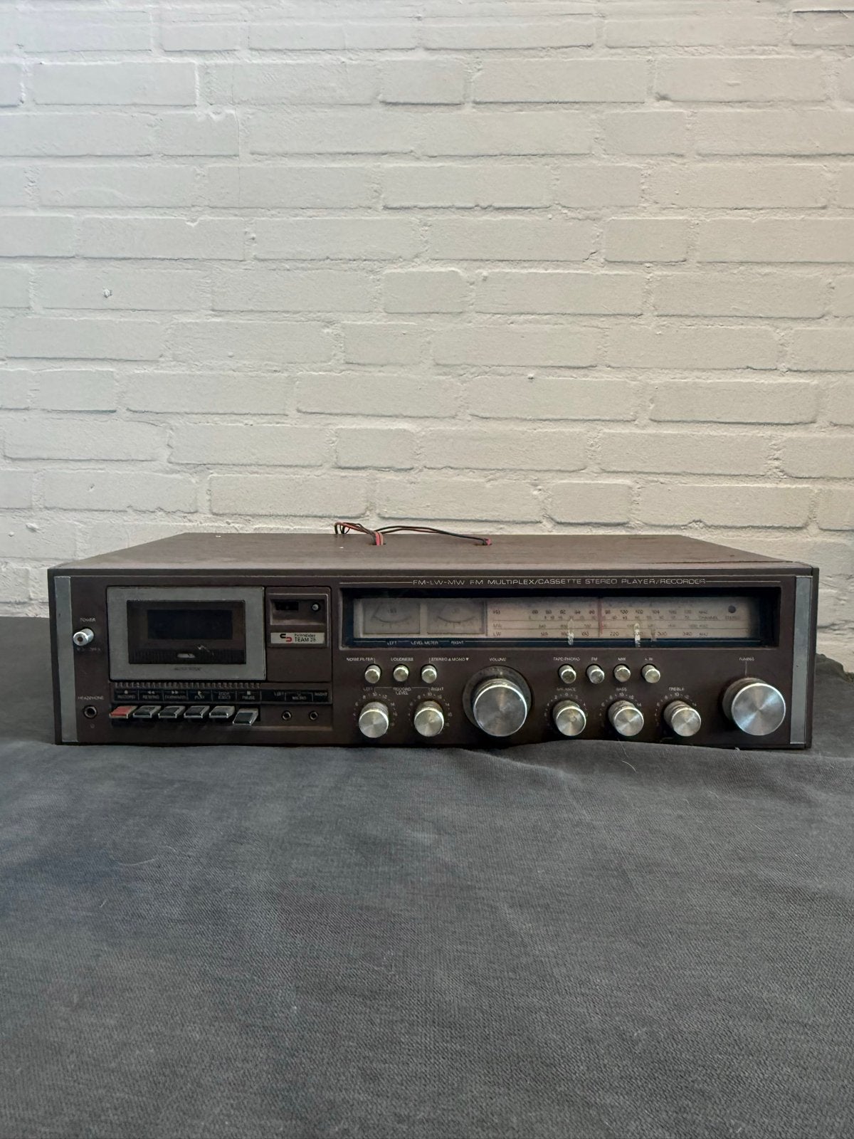 Schneider TEAM 25 Vintage Stereo Player Recorder, Ophalen, Enkel, Overige merken, Tape counter