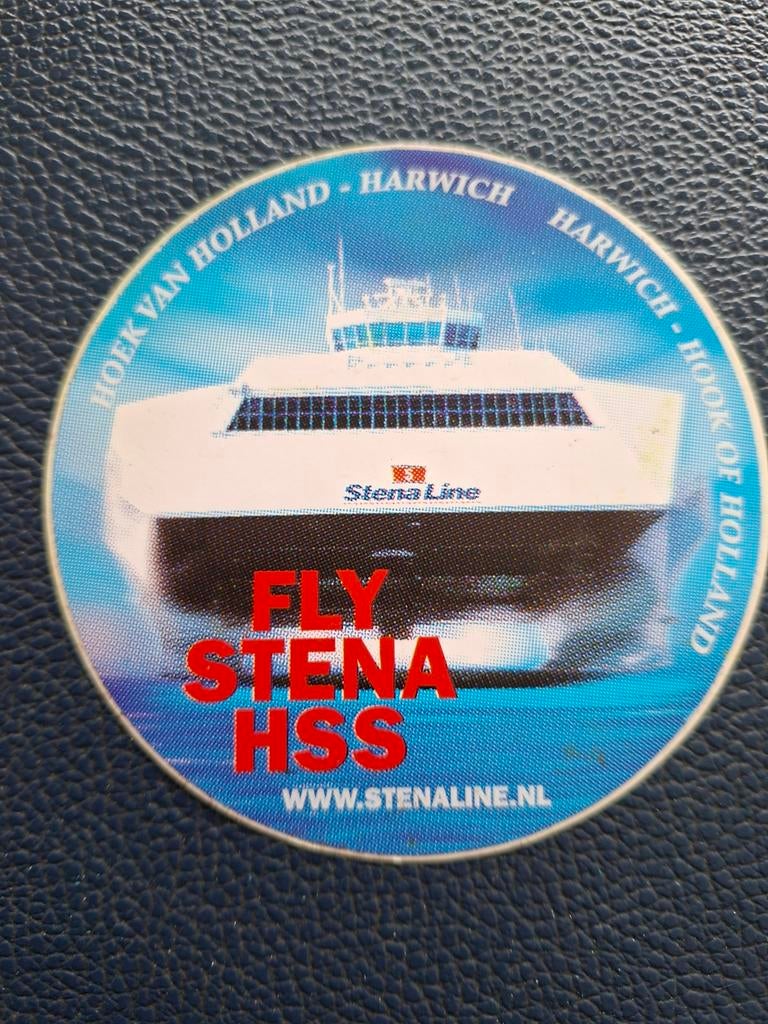 Sticker Stena Line HSS, Ophalen of Verzenden, Zo goed als nieuw