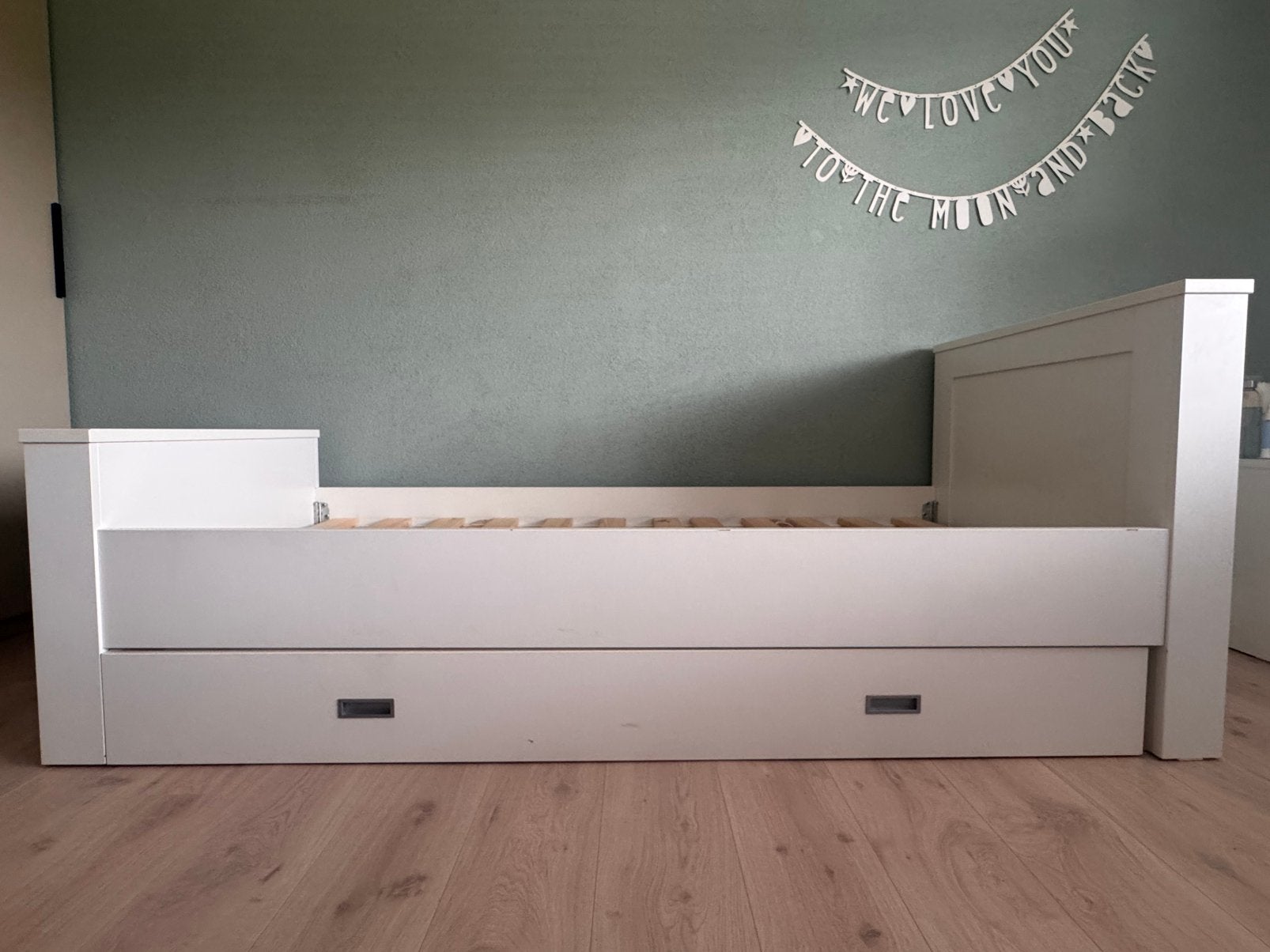 Bopita bed met lade, Kinderen en Baby's, Kinderkamer | Bedden, Ophalen, 85 tot 100 cm, Gebruikt, Lattenbodem