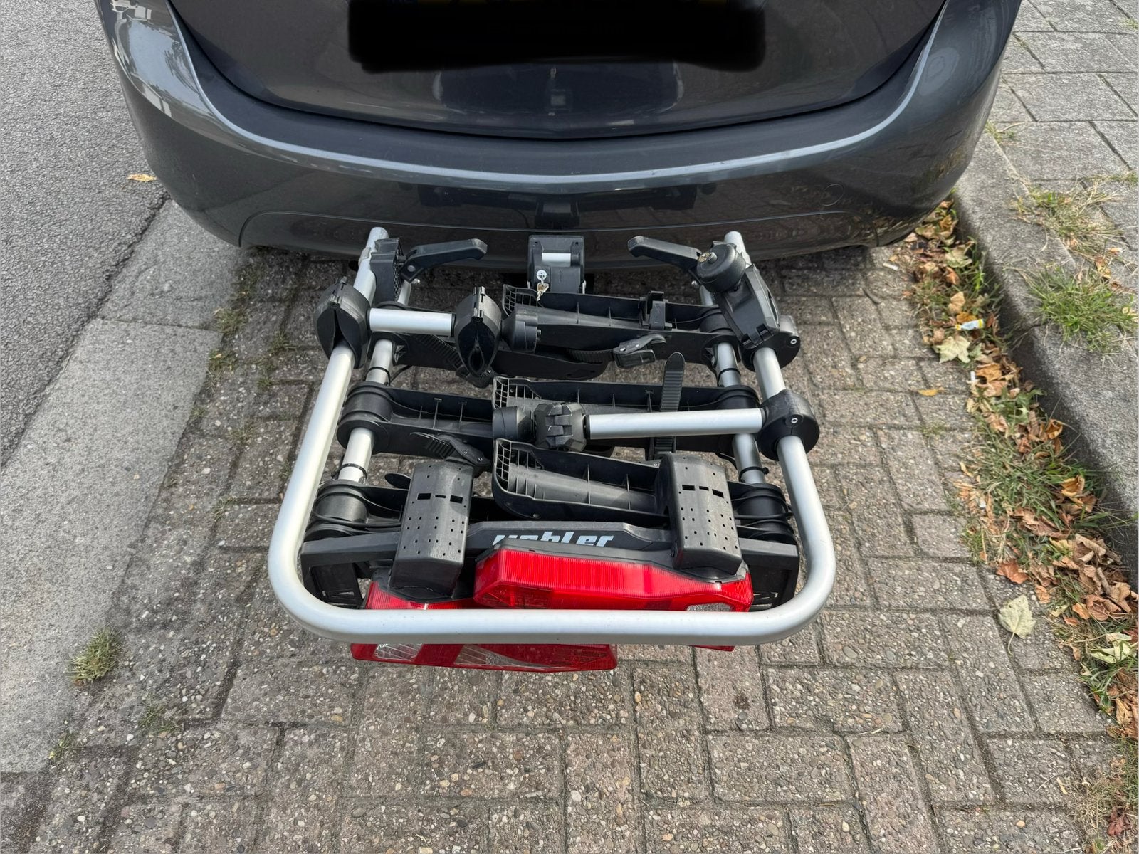 Uebler fietsendrager voor 3-fietsen, Ophalen of Verzenden, Zo goed als nieuw, Trekhaakdrager