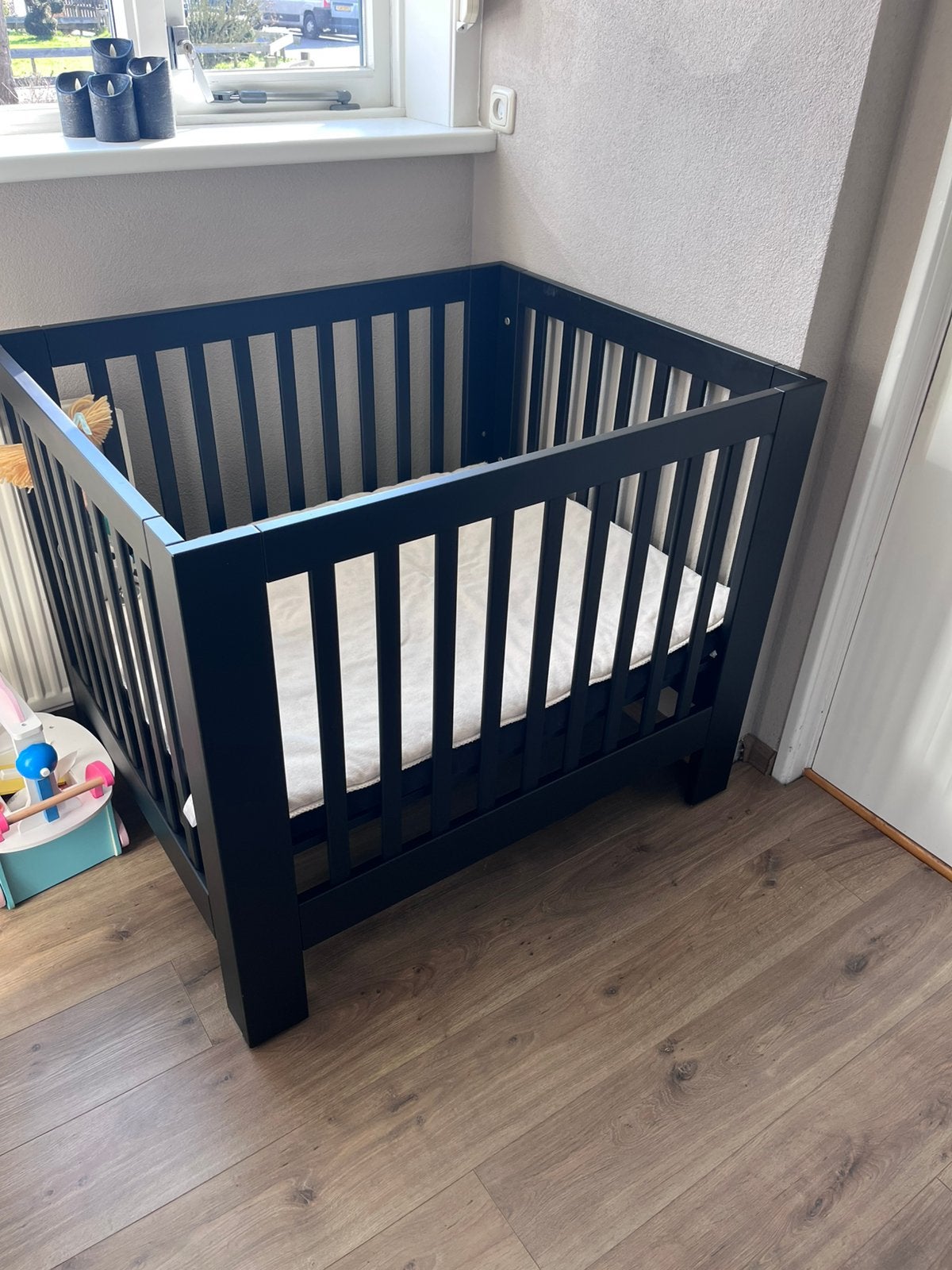 Kidsmill box zwart compleet, Ophalen, Zo goed als nieuw, Boxkleed