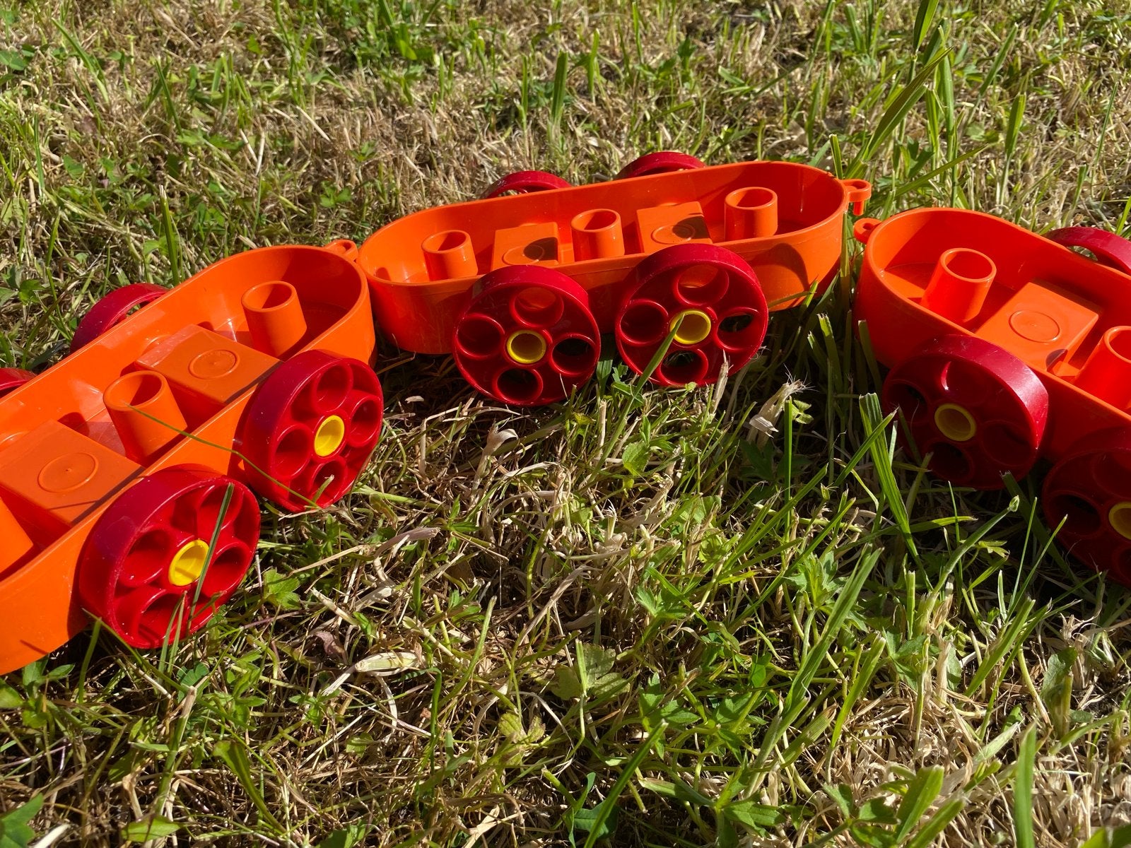 Vintage Tupperware Speelgoed Trein Oranje/Rood, Ophalen of Verzenden, Gebruikt, Overige merken