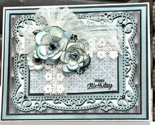 Nieuw  Snijmal  vintage frame bloem 3, Ophalen of Verzenden, Nieuw, Overige thema's, Pons of Mal