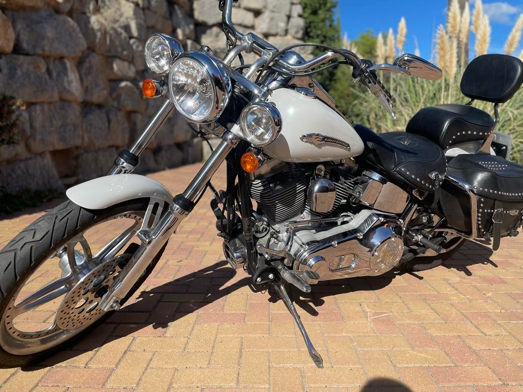 ‼️Harley-Davidson softtail- Parelmoer wit, Motoren, Motoren | Harley-Davidson, Cardan-aandrijving, Occasion, Particulier, Handgeschakeld