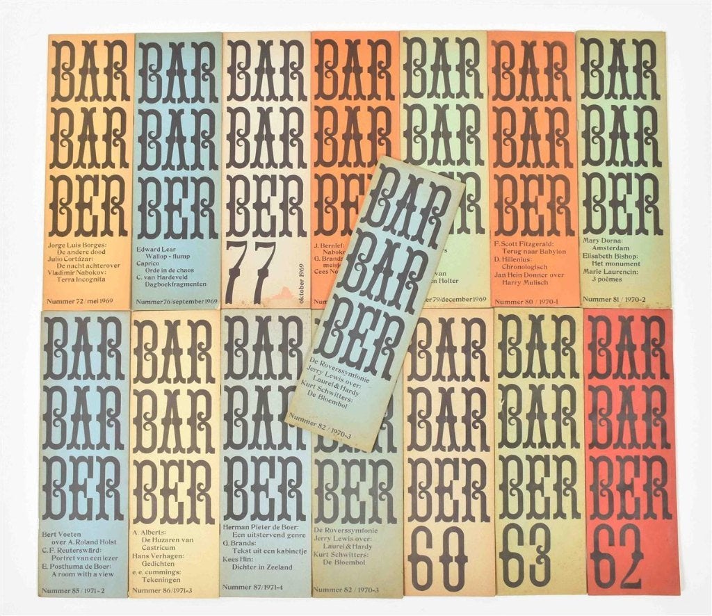 27x Barbarder + Barbarberalfabet, gesigneerd + Jaeger, bio, Ophalen of Verzenden, Gelezen, Nederland
