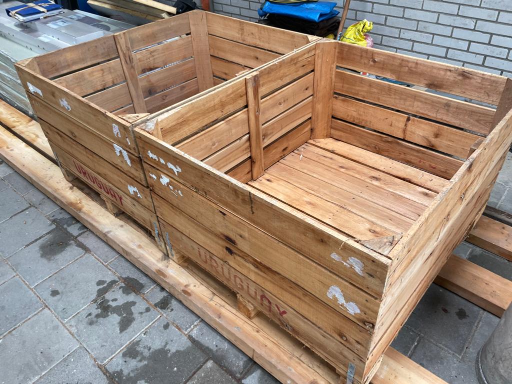 kisten kuubkist hout 5 stuks, Ophalen, 100 cm of meer, 60 cm of meer, Zo goed als nieuw