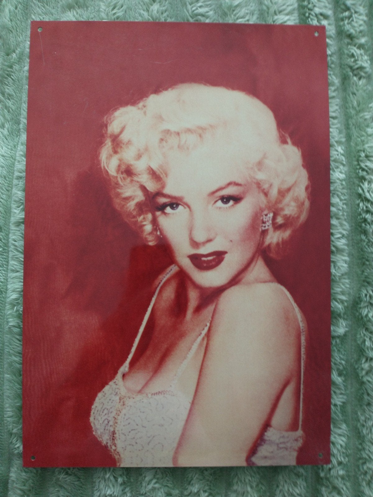 Marilyn Monroe Metalen Plaat Poster - Film & Tv Decoratie, Verzamelen, Ophalen of Verzenden, A1 t/m A3, Film en Tv, Rechthoekig Staand