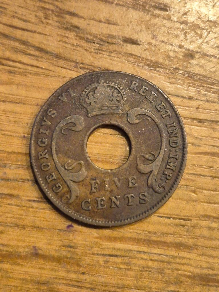 Brits Oost-Afrika - 5 Cents 1941 I, Verzenden, Overige landen, Losse munt