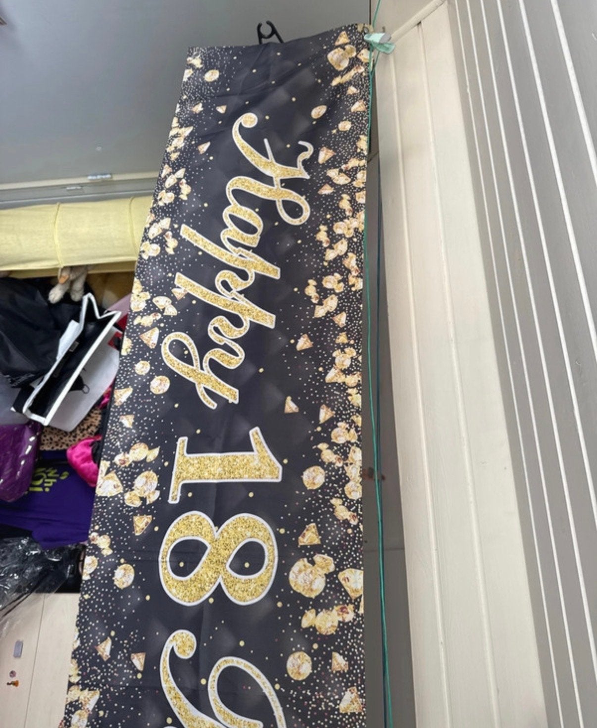 18 Jaar Feestpakket: Fotodoek, Banner & Vlaggenlijn, Ophalen of Verzenden, Nieuw, Versiering, Verjaardag