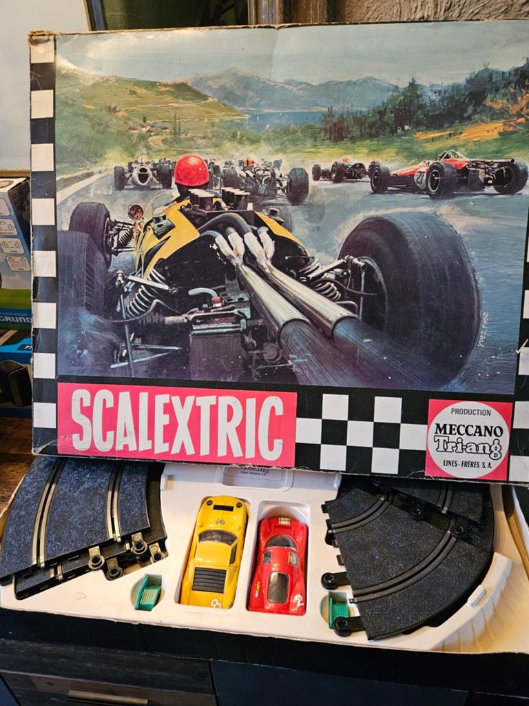 Vintage Scalextric Racebaan Set - Meccano Triang, Antiek en Kunst, Antiek | Speelgoed, Ophalen of Verzenden