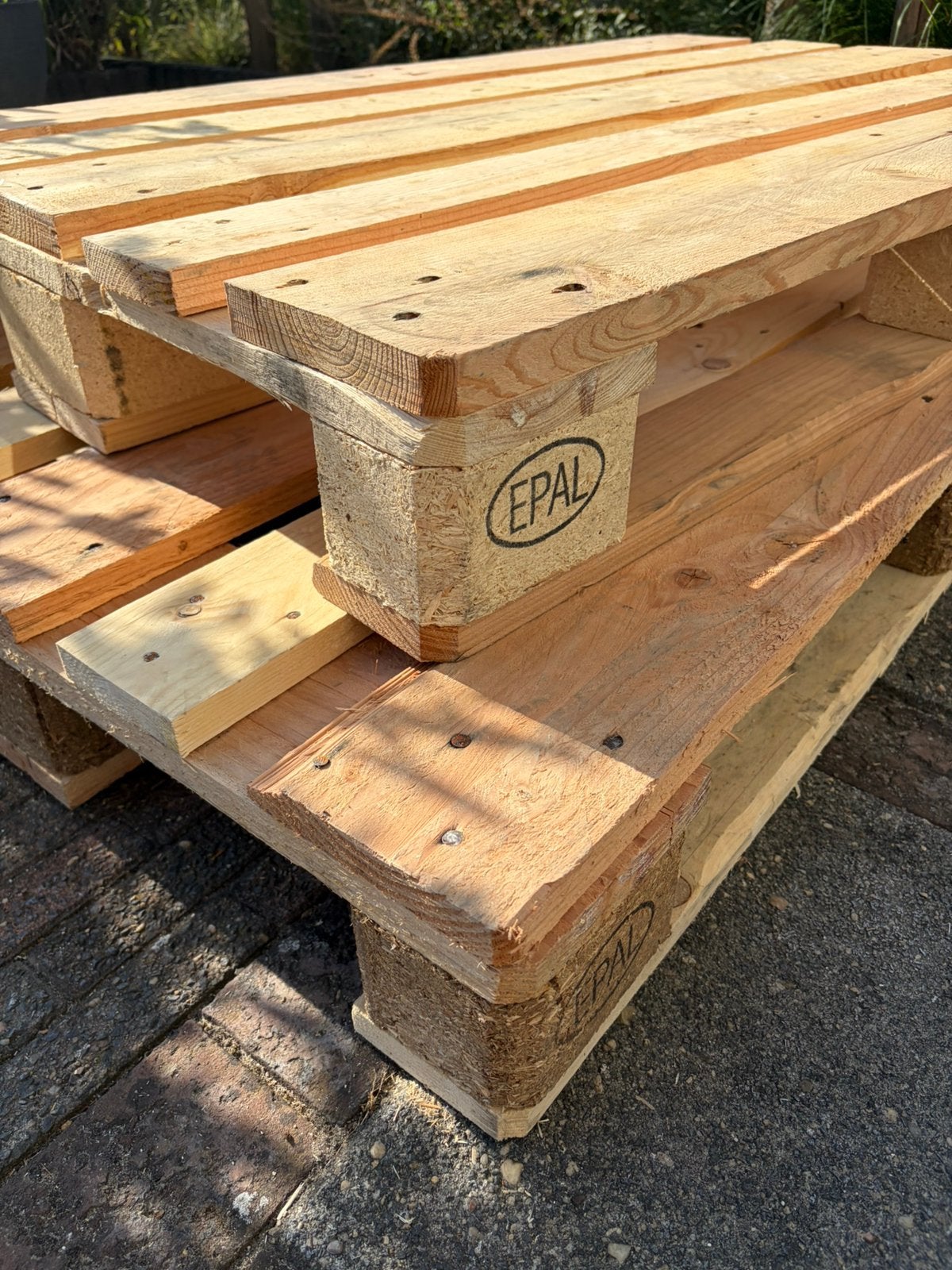2 EPAL pallets, Ophalen, Overige typen, Zo goed als nieuw, Hardhout