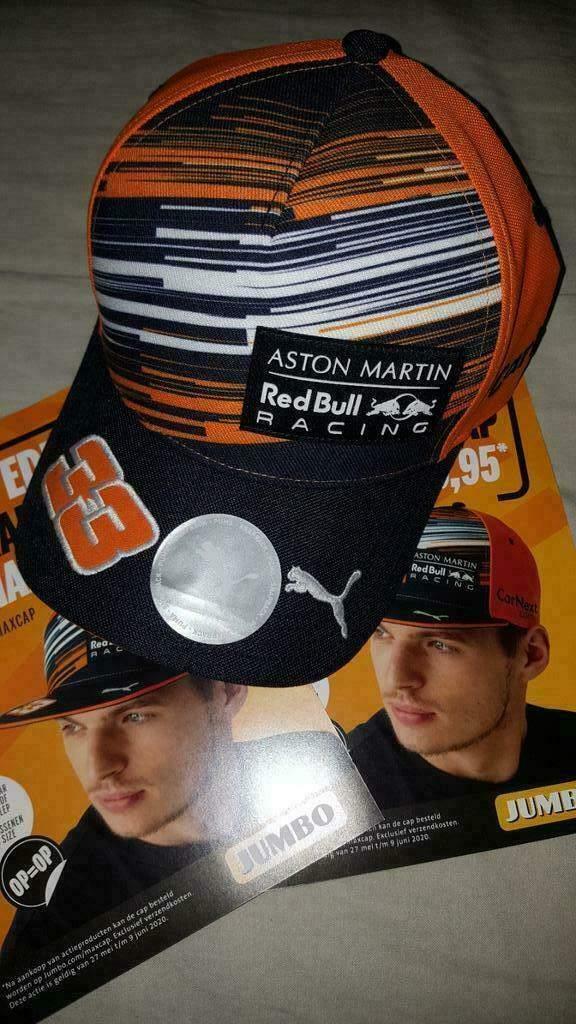 Puma Max Verstappen cap F1 rechte klep met flyer, Verzamelen, Verzenden, Nieuw, Formule 1