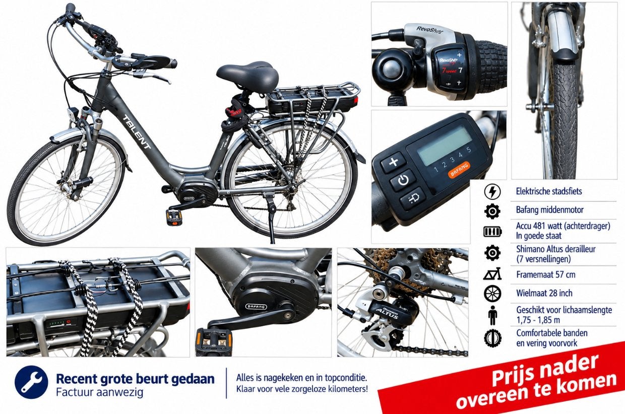 Talent e-bike, Ophalen, Gebruikt, Overige merken