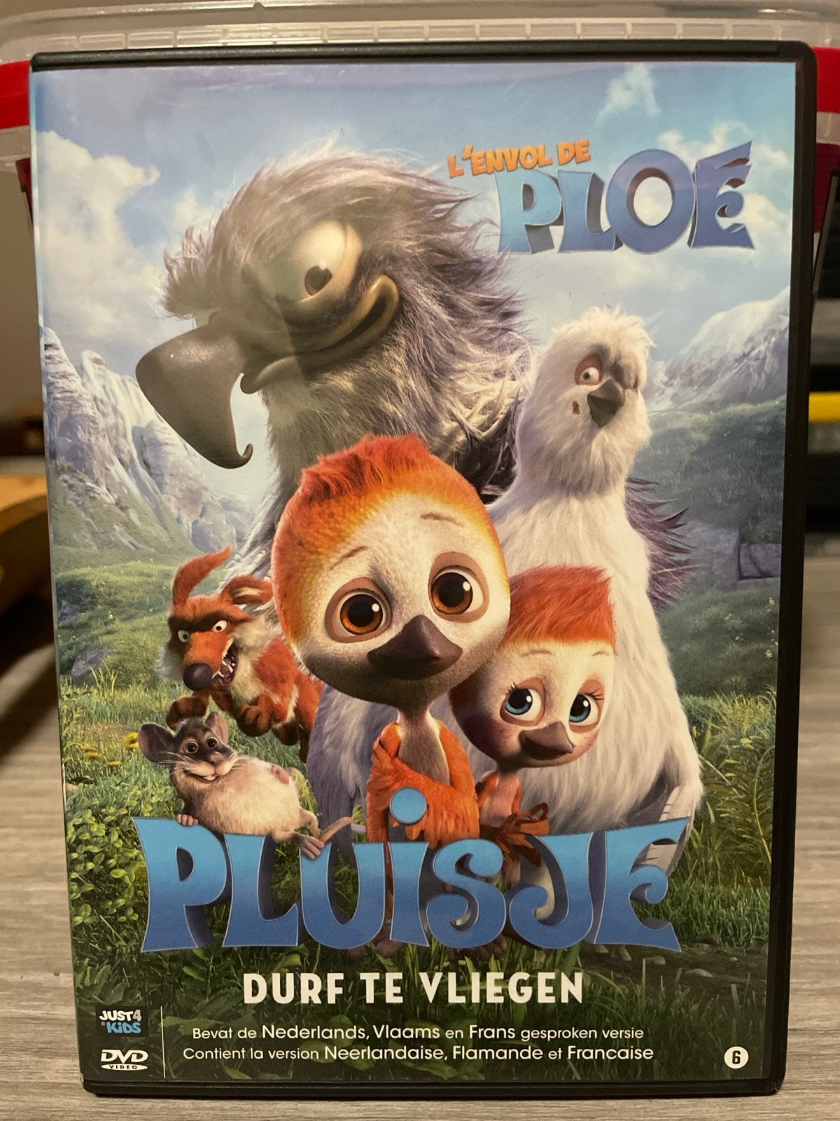 Pluisje Durf Te Vliegen DVD - Nederlands, Vlaams, Frans, Animatie, Zo goed als nieuw, Vanaf 6 jaar, Film