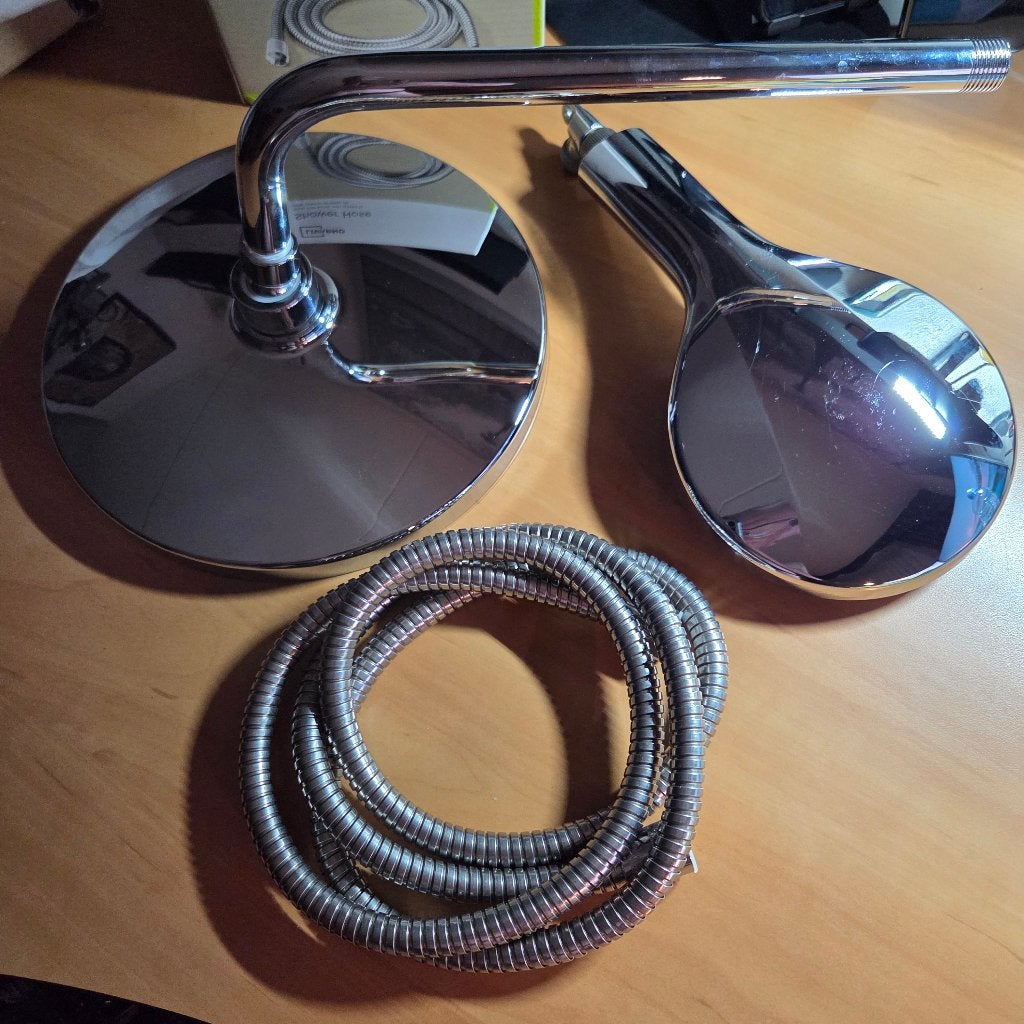 Nieuwe druk regendouche 25 cm Geweldige belevenis 20 euro, Verzenden, Nieuw, Chroom, Douche