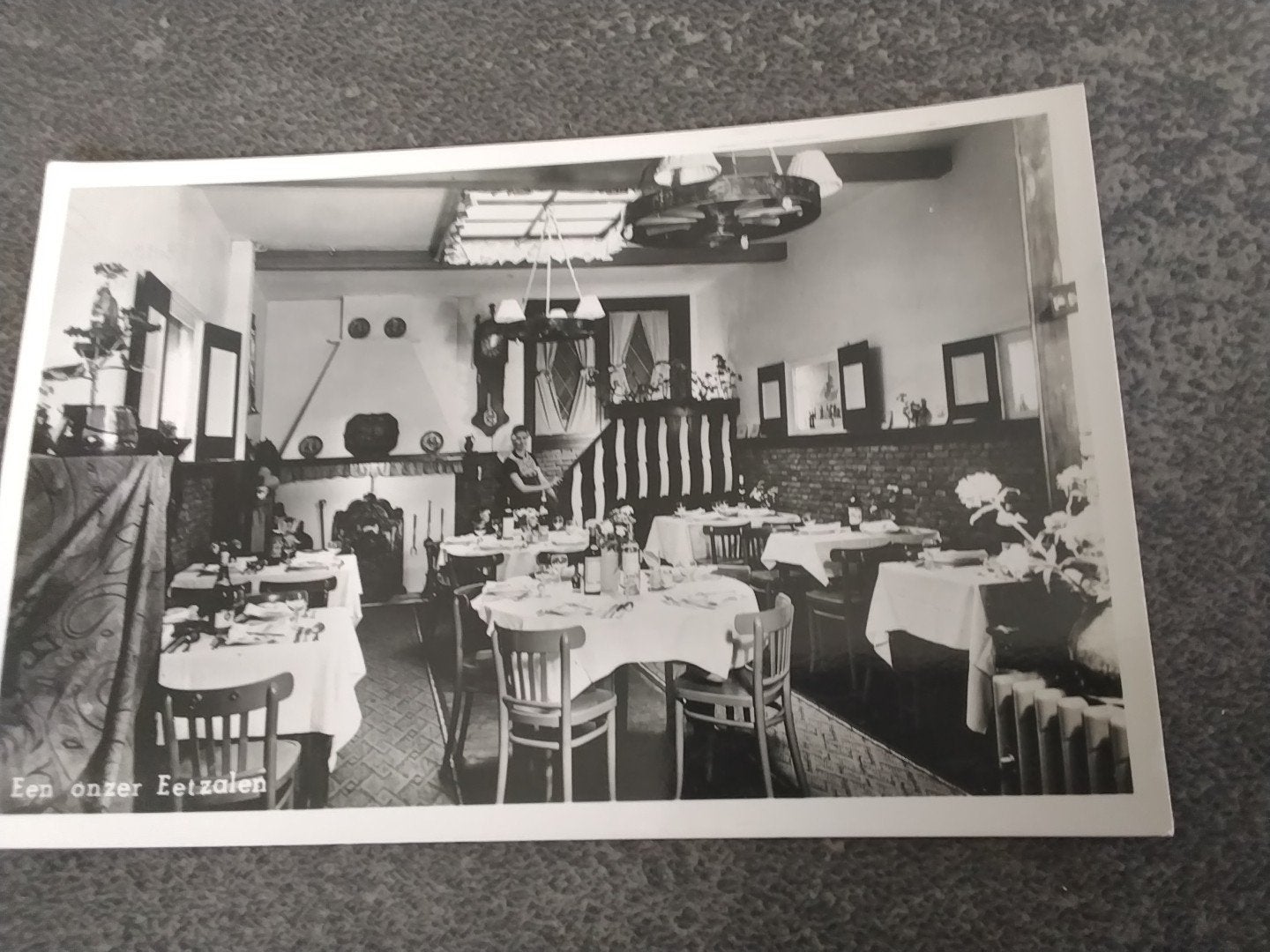 Middelburg Eetzaal hotel cafe Rest de Huifkarca 1955, Ophalen of Verzenden, 1940 tot 1960, Ongelopen, Zeeland