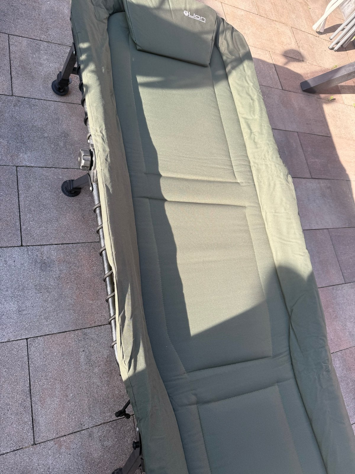 bed chair met nieuw elastiek, Ophalen of Verzenden, 200 cm, Stof, Groen