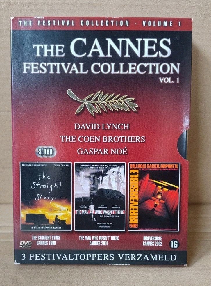 3 DVD set The Cannes Film Festival Collection Vol. 1, Gebruikt, Vanaf 16 jaar, Overige gebieden, Nederlands