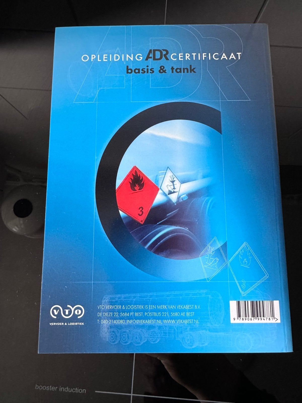 ADR Certificaat Basis & Tank Opleidingsboek VTO, Ophalen of Verzenden, Nieuw, MBO