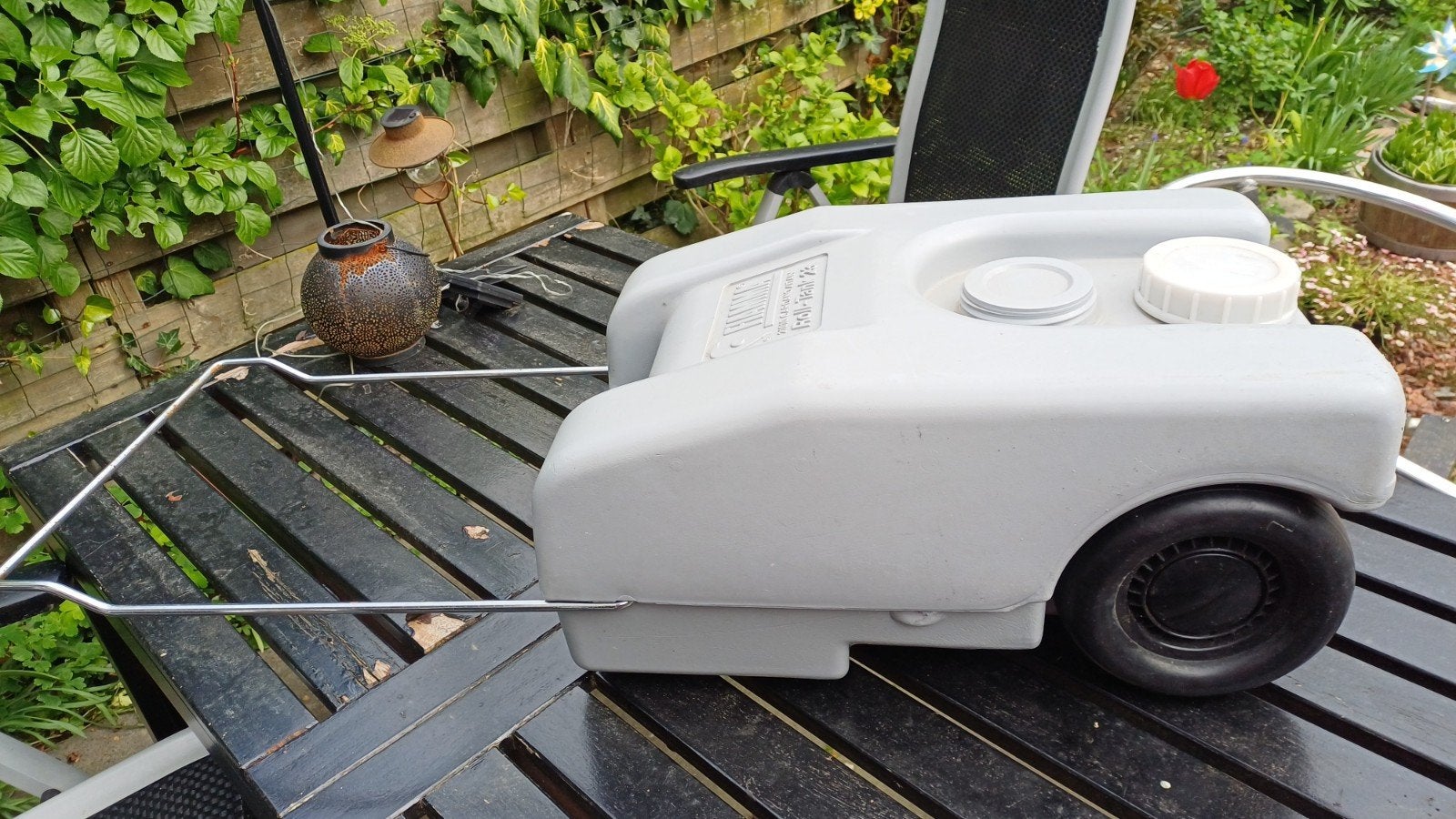 Opvangbak voor onder caravan of camper, Ophalen, Motor