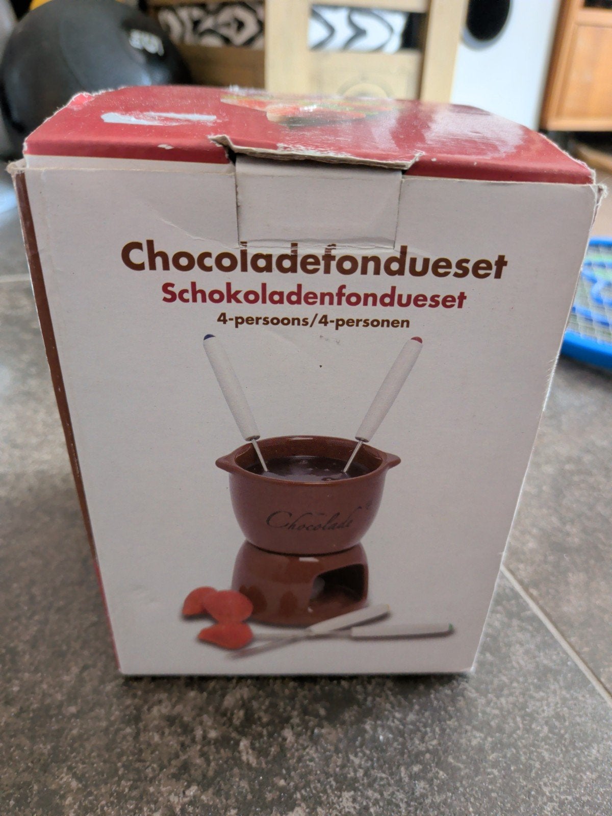 xenos chocolade fondue set nieuw, Ophalen of Verzenden, Nieuw, Glas, Overige stijlen