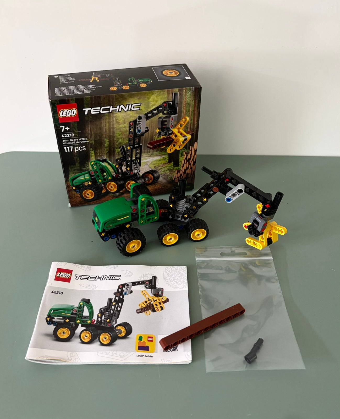 Lego technic 42218 technic john deere wheeled harvester set, Lego, Ophalen of Verzenden, Zo goed als nieuw, Technic