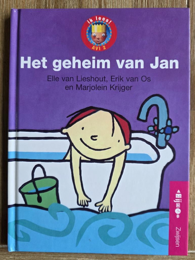 Het geheim van Jan - AVI 2 - AVI M3 - Groep 3 , Ophalen of Verzenden, Zo goed als nieuw, Elle van Lieshout & Erik van Os, Fictie algemeen