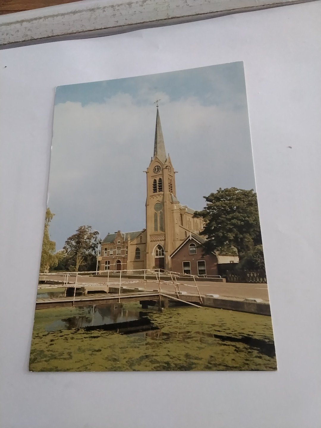 Ansichtkaart Stompwijk, Pastorie met R.K. Kerk, Ophalen of Verzenden