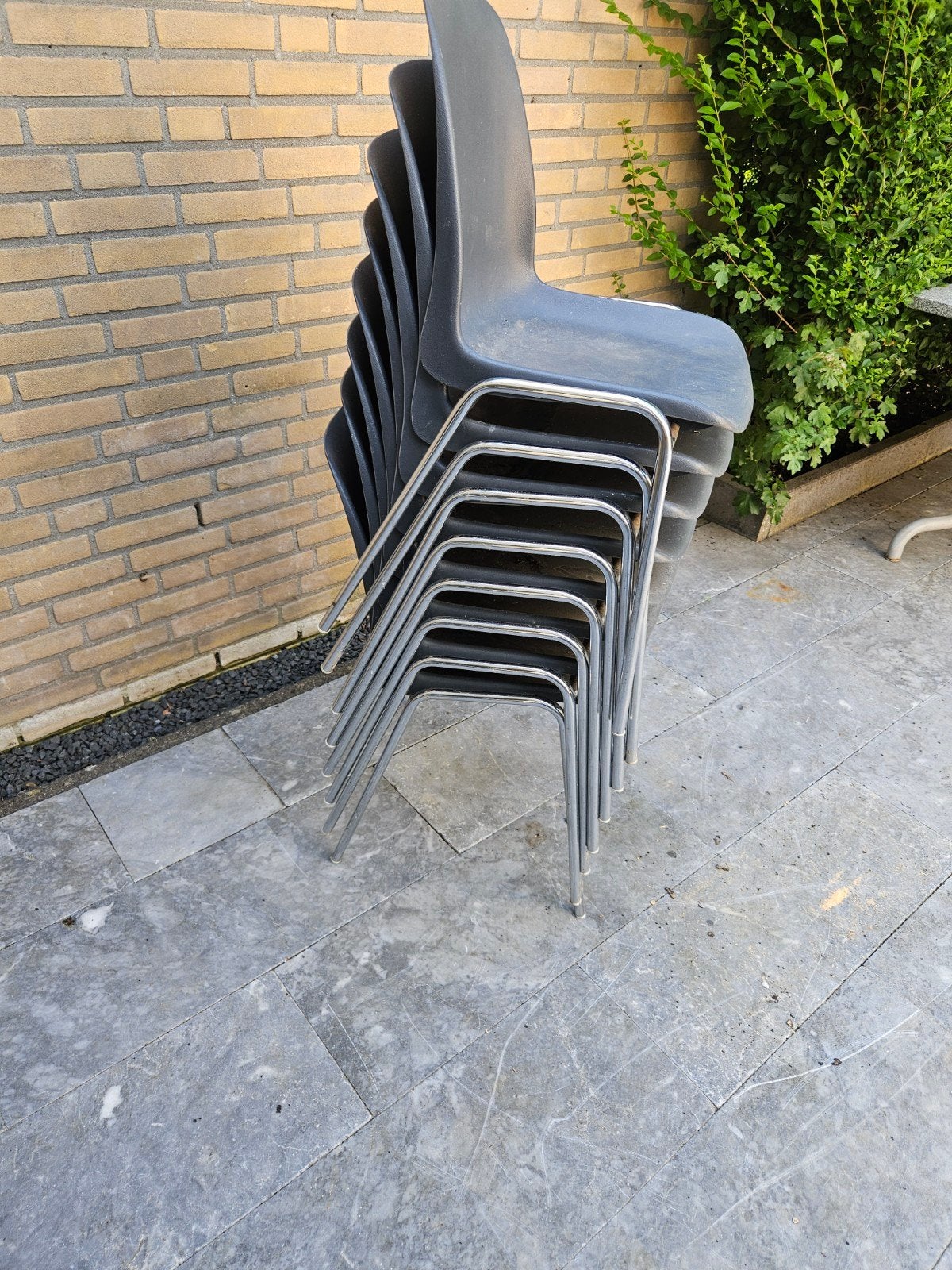 Stapelstoel kunstof, Tuin en Terras, Tuinstoelen, Ophalen of Verzenden, Gebruikt, Kunststof