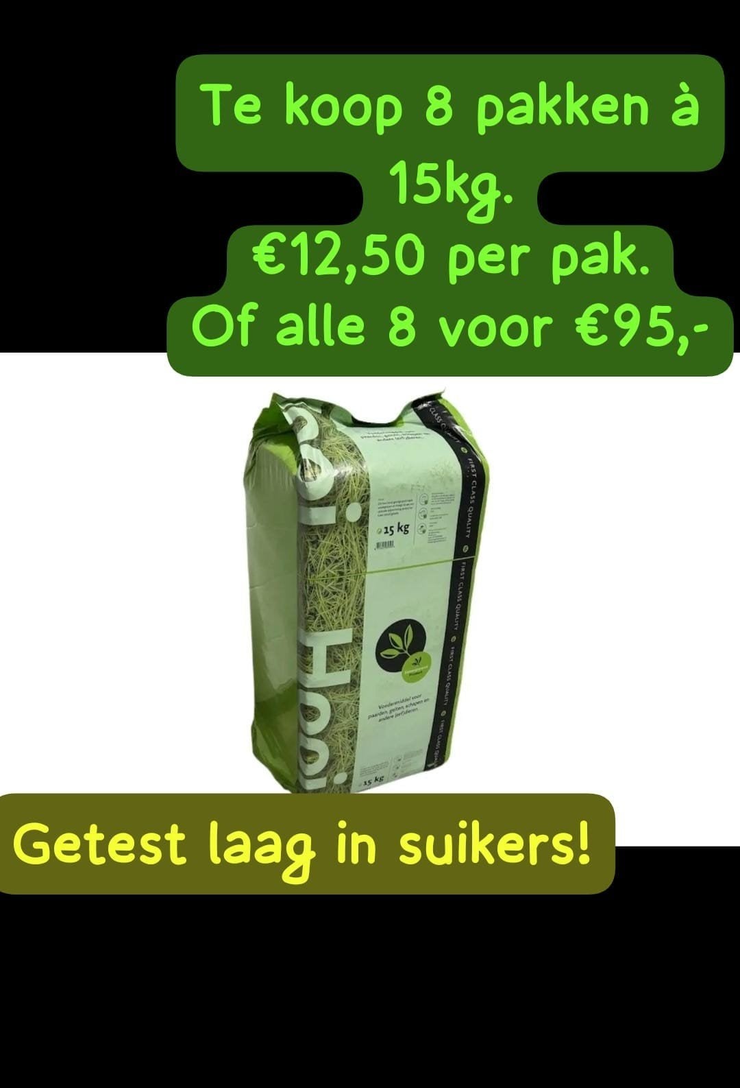 hooi laag in suikers 8 pakken a 15kg, Ophalen, Overige soorten