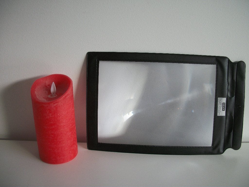 Loep - Bladzijde Loep - 22 x 16 cm - zgan, Ophalen of Verzenden, Zo goed als nieuw, Vergrootglas of Loep