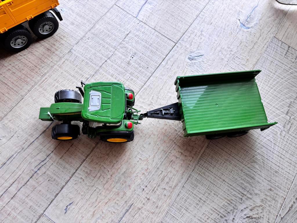 Speelgoed tractor met aanhanger - John Deere, Ophalen, Gebruikt