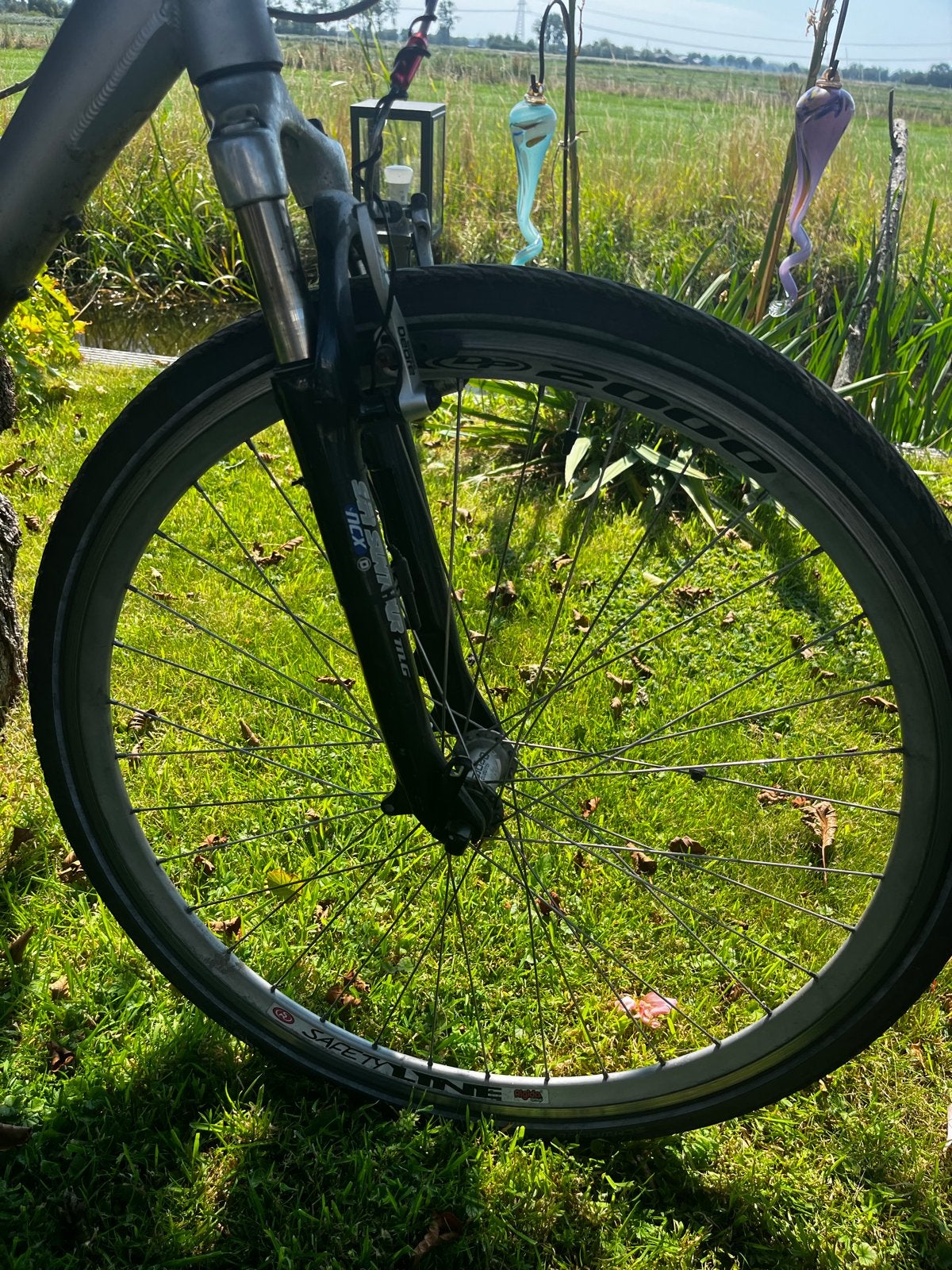 Gazelle Torrente Ali-lite met nieuwe Schwalbe Tour Plus band, 28 inch, Gebruikt, Vering, Velgrem