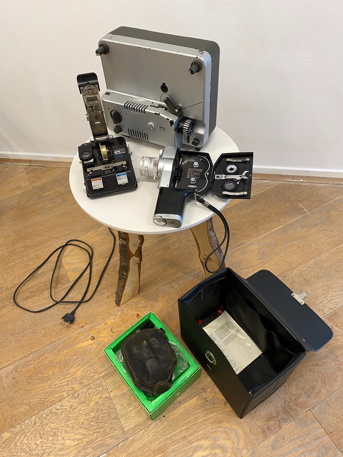 8mm Fujica camera, Braun projector en Fujica splicer, Ophalen, 8mm film