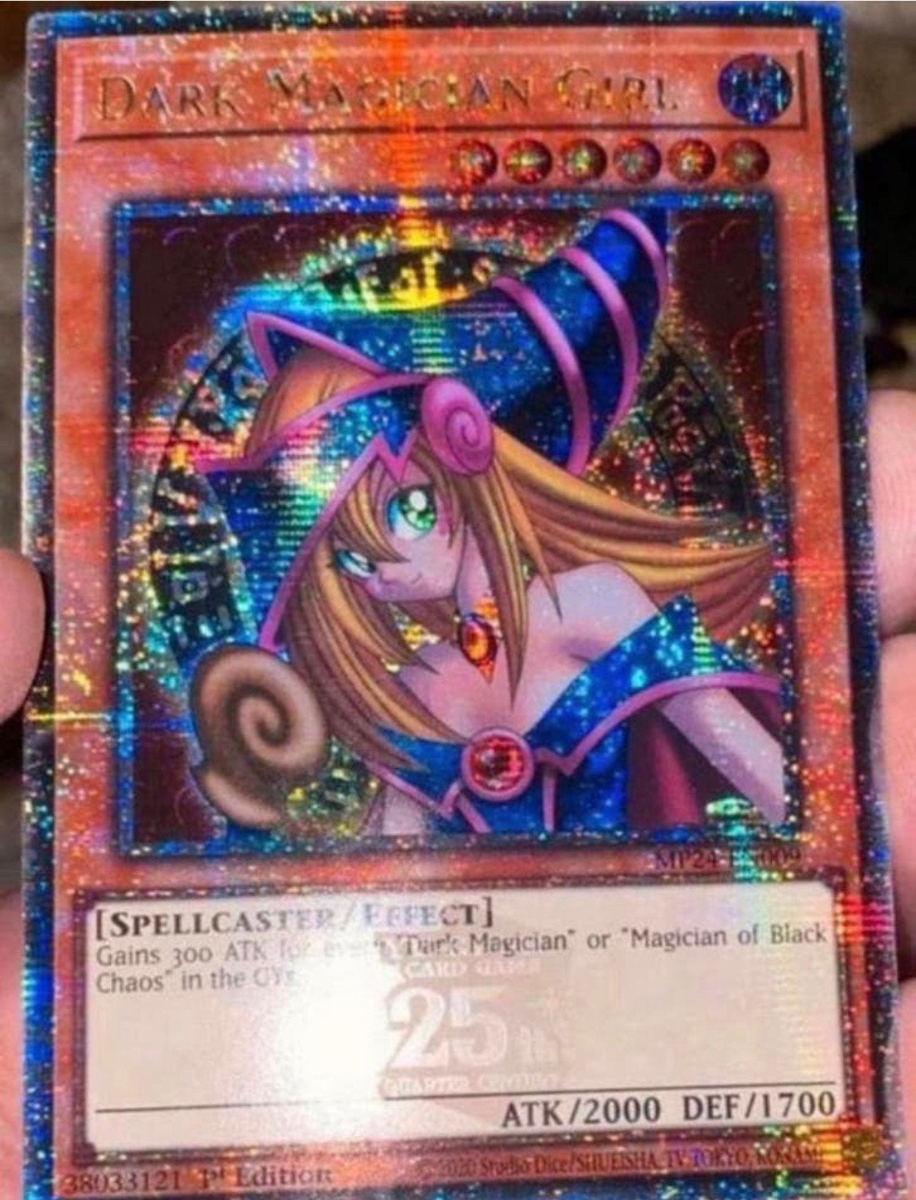 Yu-Gi-Oh! Dark Magician Girl MP24 1st Ed Quartercentury Mint, Hobby en Vrije tijd, Verzamelkaartspellen | Yu-gi-Oh!, Ophalen of Verzenden