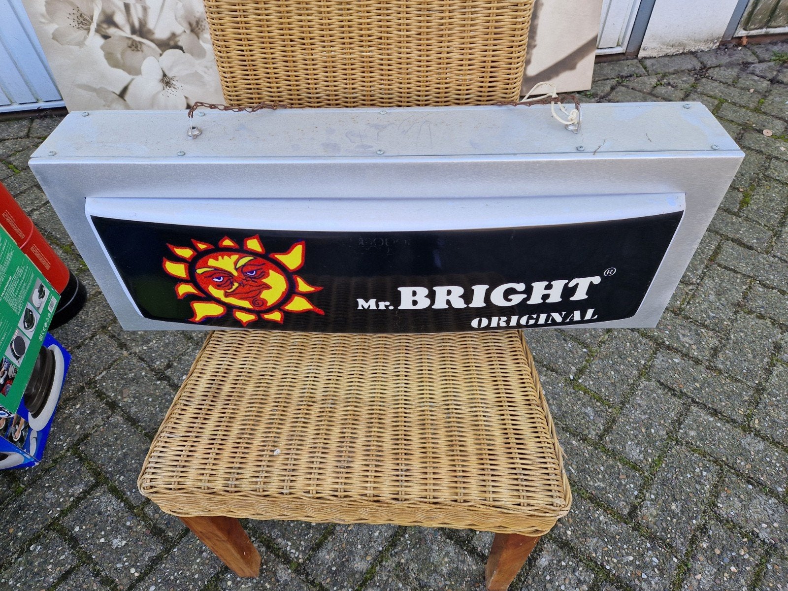 Reclame lichtbak vintage, Ophalen, Gebruikt, Lichtbak of (neon) lamp
