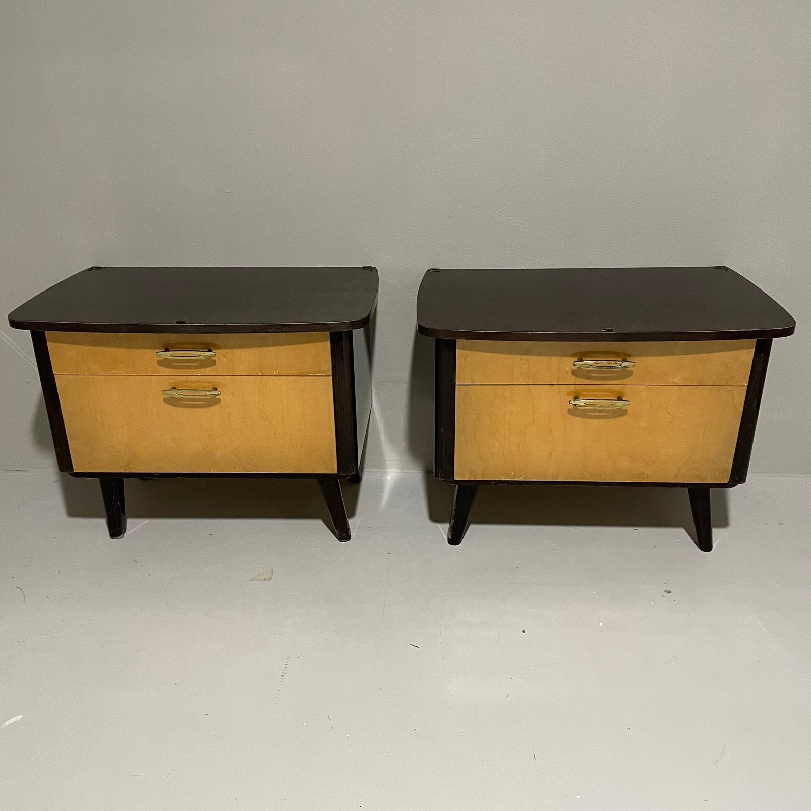 2 vintage kastje jaren 50 mid century, Huis en Inrichting, Kasten | Ladekasten, Ophalen, ., 2de hands, 50 tot 100 cm