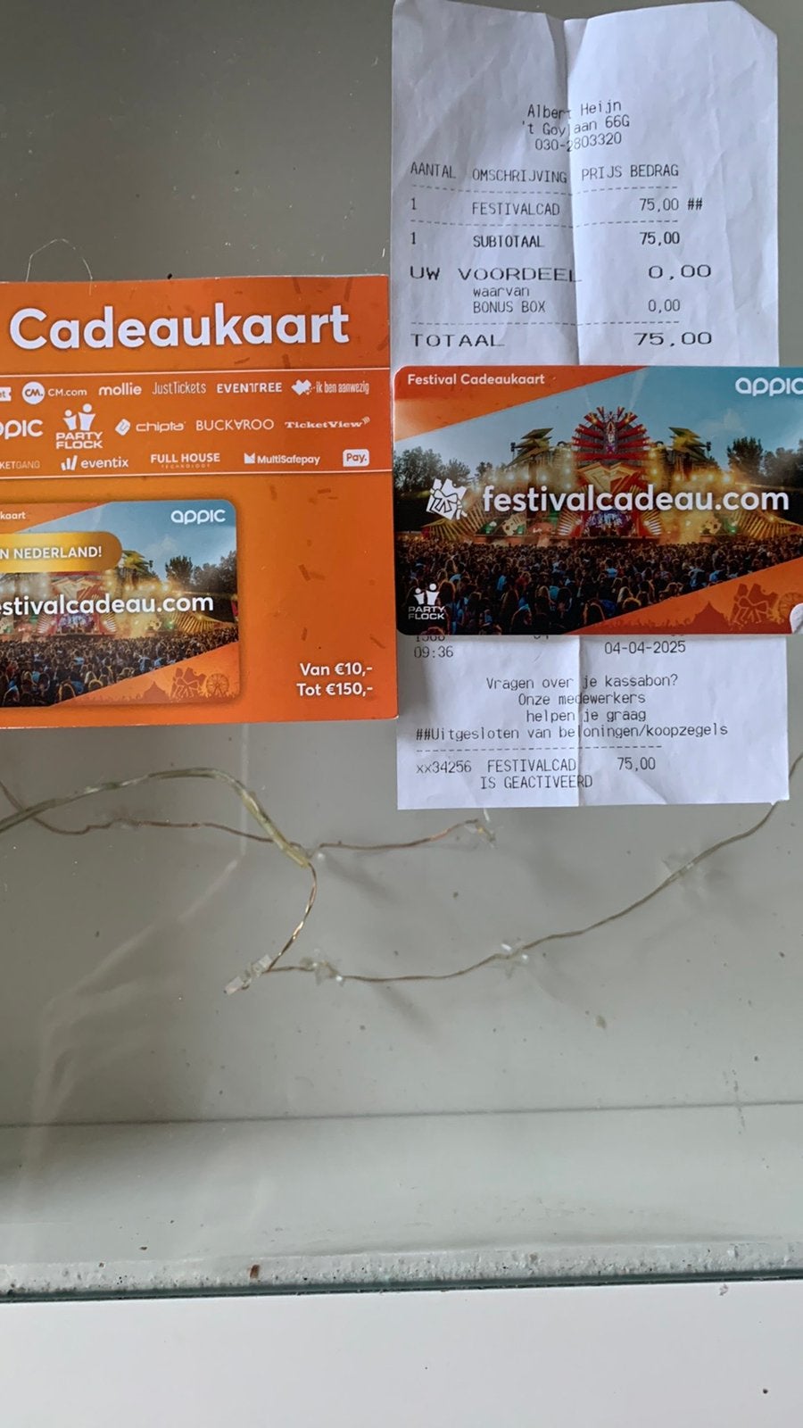 Waarde 75 Verknipt ADE goedkoop ticket kopen?, Tickets en Kaartjes, Eén persoon, Cadeaubon