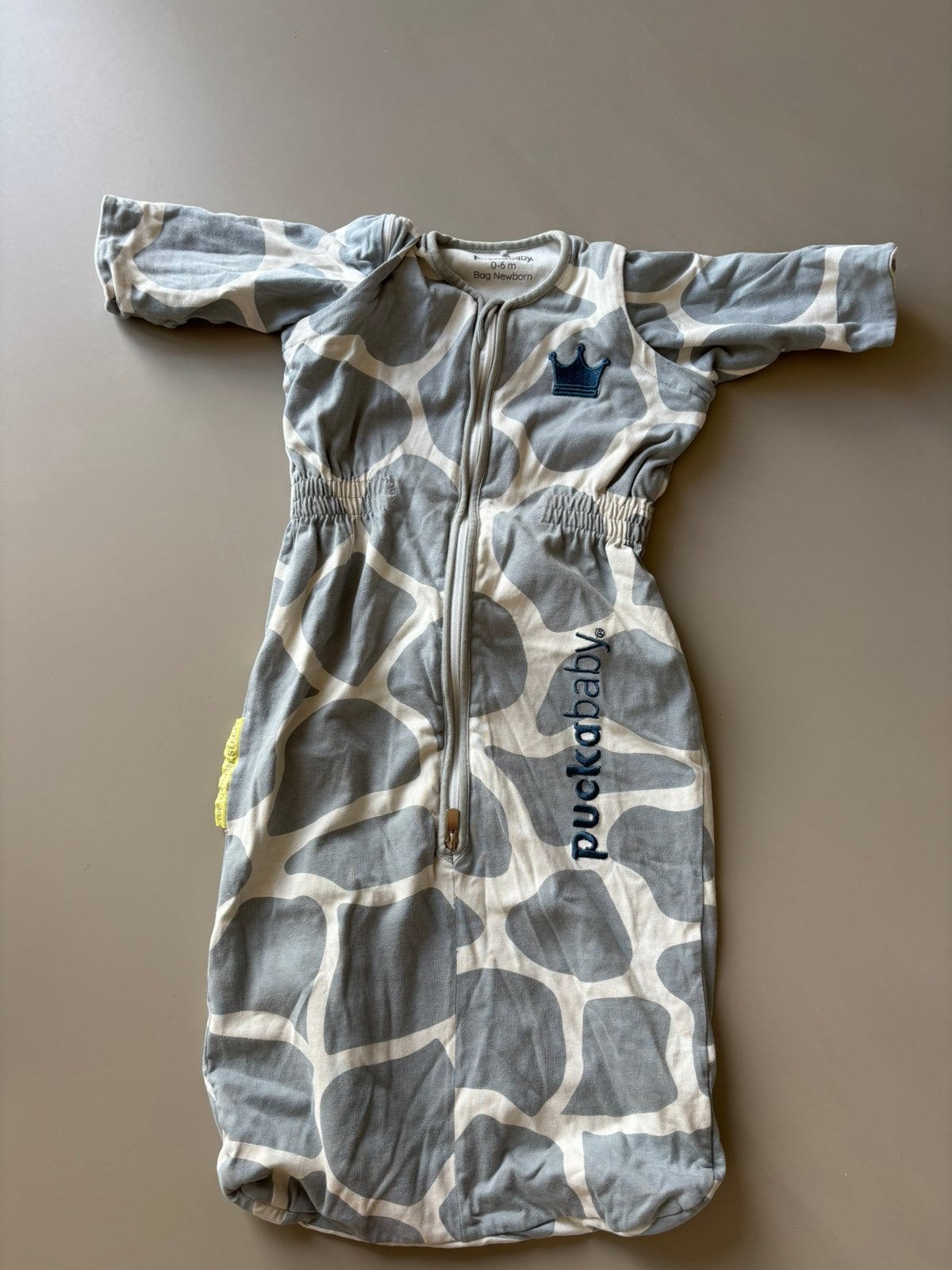 Puckababy Slaapzak Newborn 0-6m, Gebruikt, Puckababy, Ophalen of Verzenden, Grijs