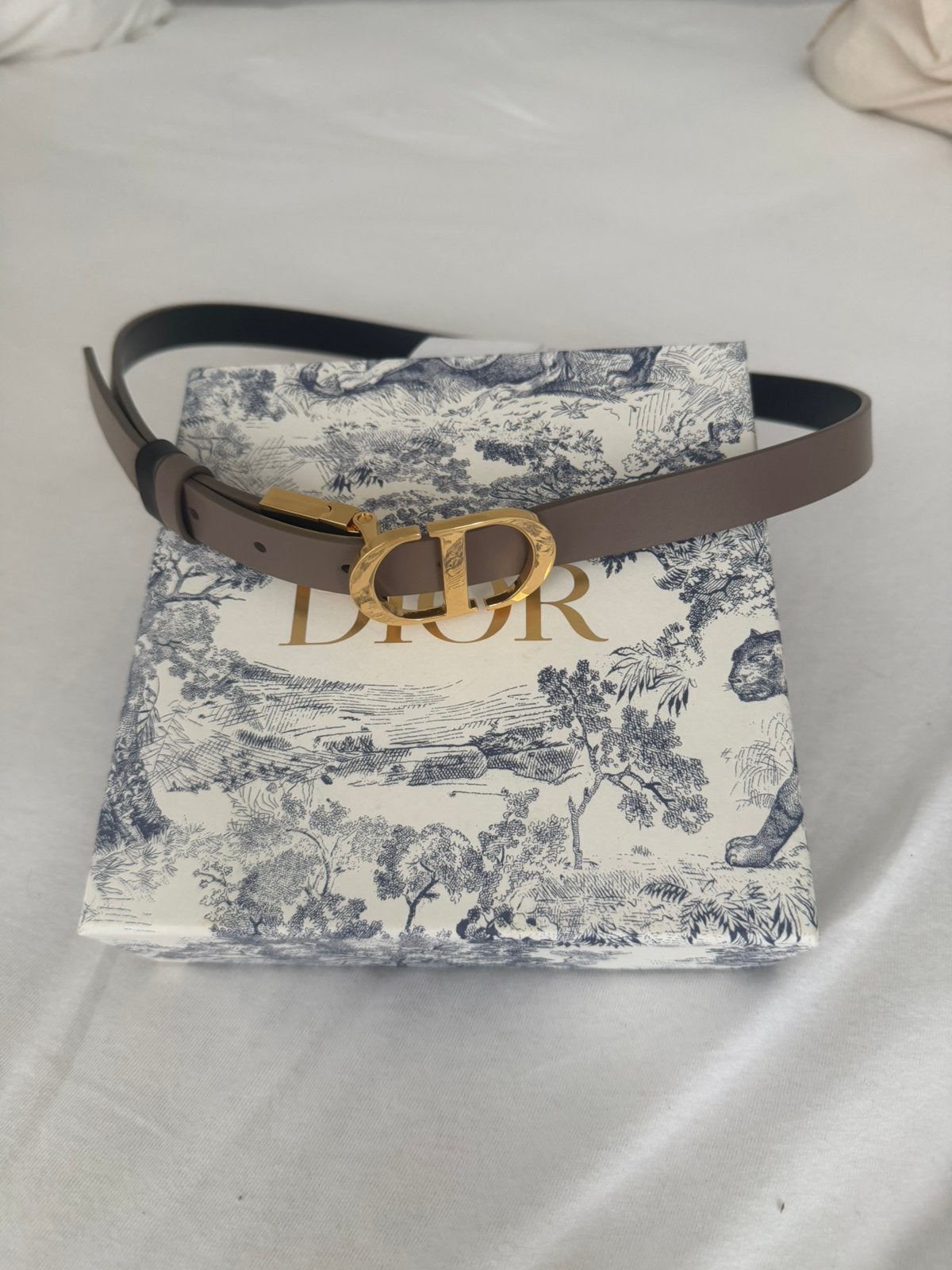 Dior riem, Ophalen, Zo goed als nieuw, Zwart, 100 cm of meer