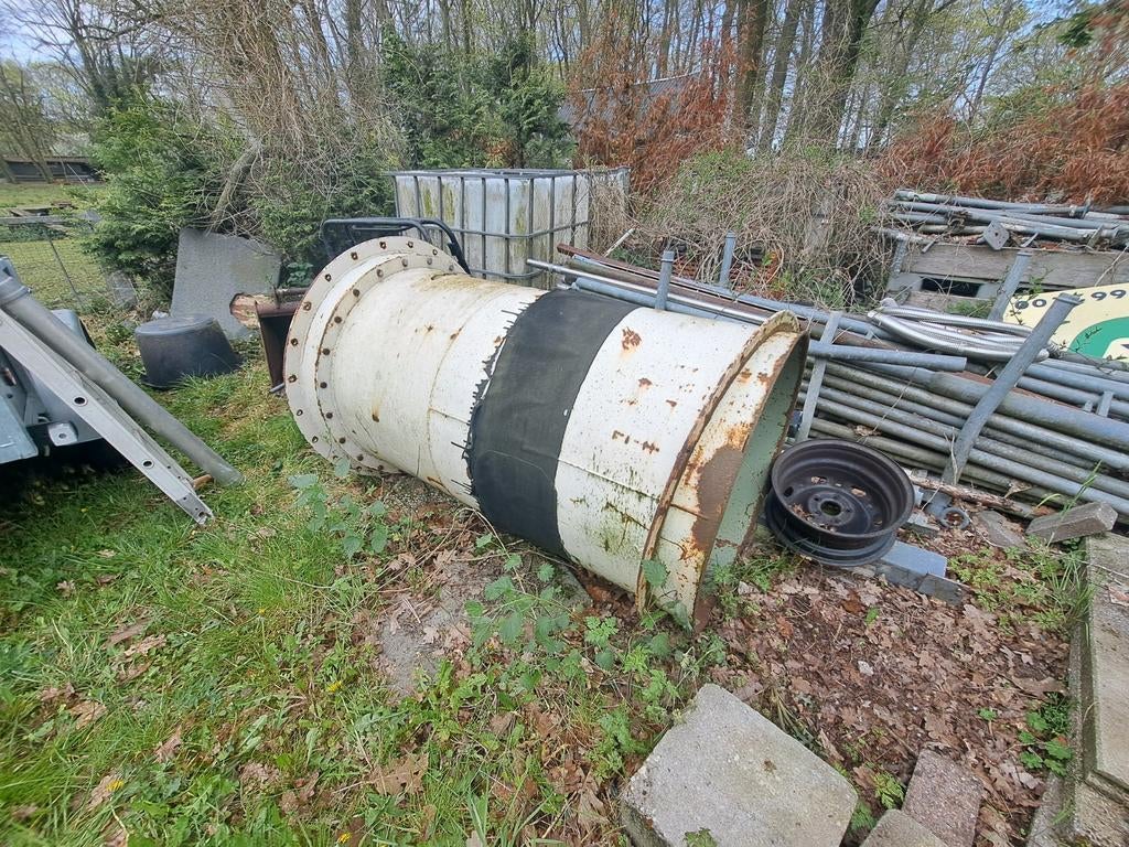 Vuurton... kachel... buis..., Ophalen of Verzenden, Minder dan 2 meter, 80 mm of meer