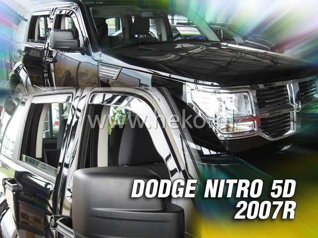 Dodge Nitro donkere zijwindschermen visors fender owiewki, Ophalen of Verzenden, Nieuw
