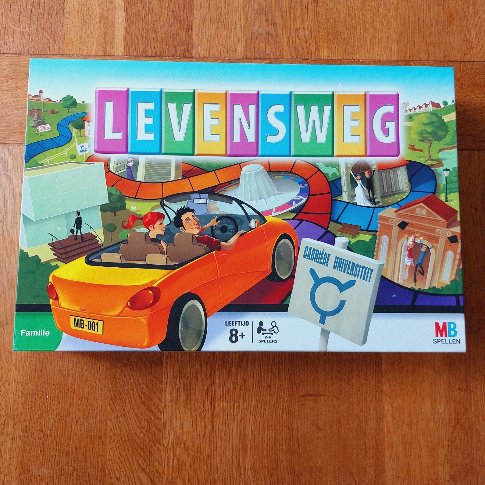 Levensweg Bordspel - Compleet en in Zeer Goede Staat, Drie of vier spelers, Ophalen of Verzenden, Zo goed als nieuw, MB Spellen