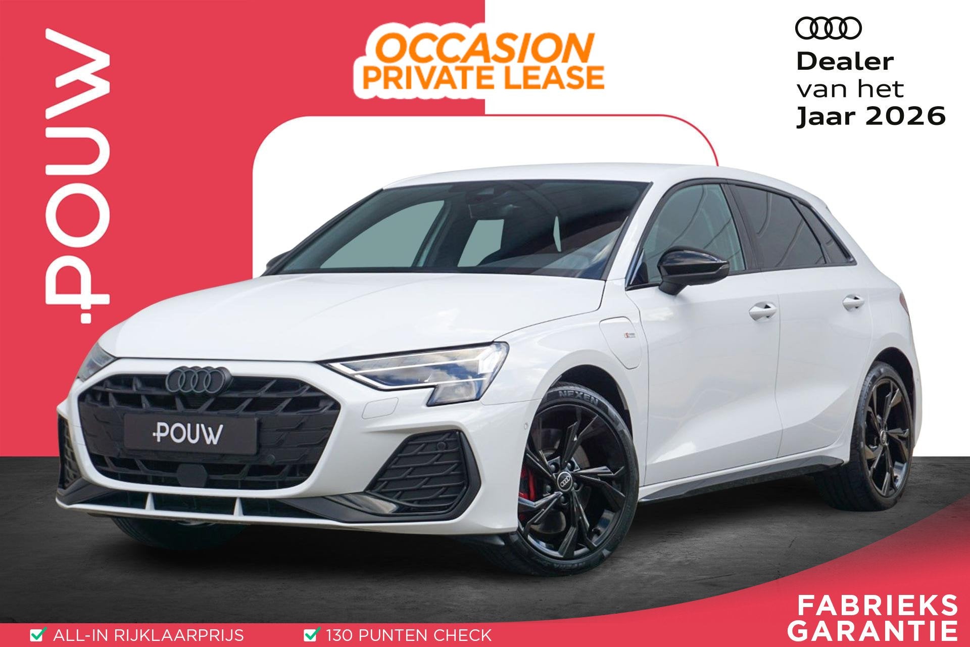Audi A3 Sportback 45 TFSIe 272pk S Edition Competition | SoH, 4 cilinders, Leder en Stof, Plug-in hybride, Hybride Elektrisch/Benzine